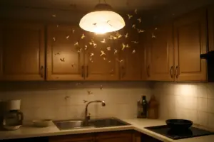 Perché le luci della cucina attirano più insetti? Il motivo scientifico che nessuno si aspetta