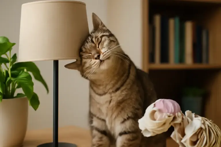 Perché il gatto si strofina sugli oggetti di casa? Il comportamento spiegato con la biologia