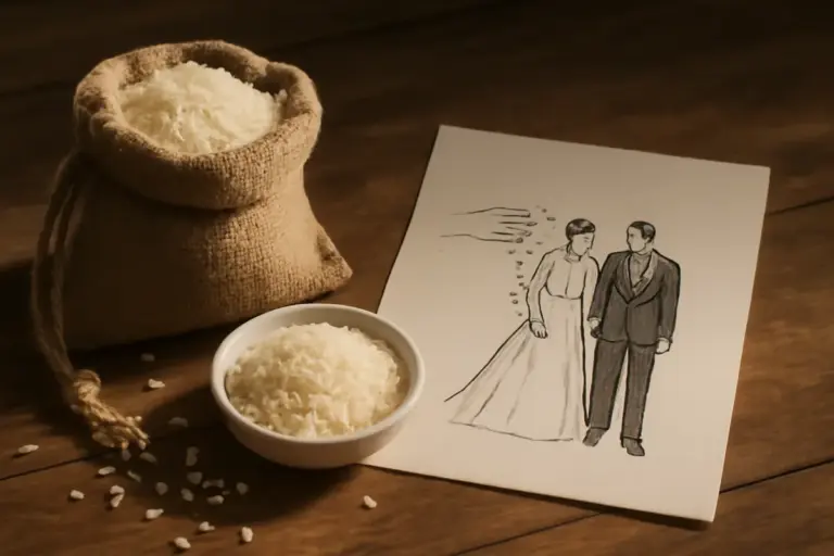 Cosa si cela dietro l’usanza di lanciare chicchi di riso ai matrimoni? La spiegazione autentica oltre la leggenda
